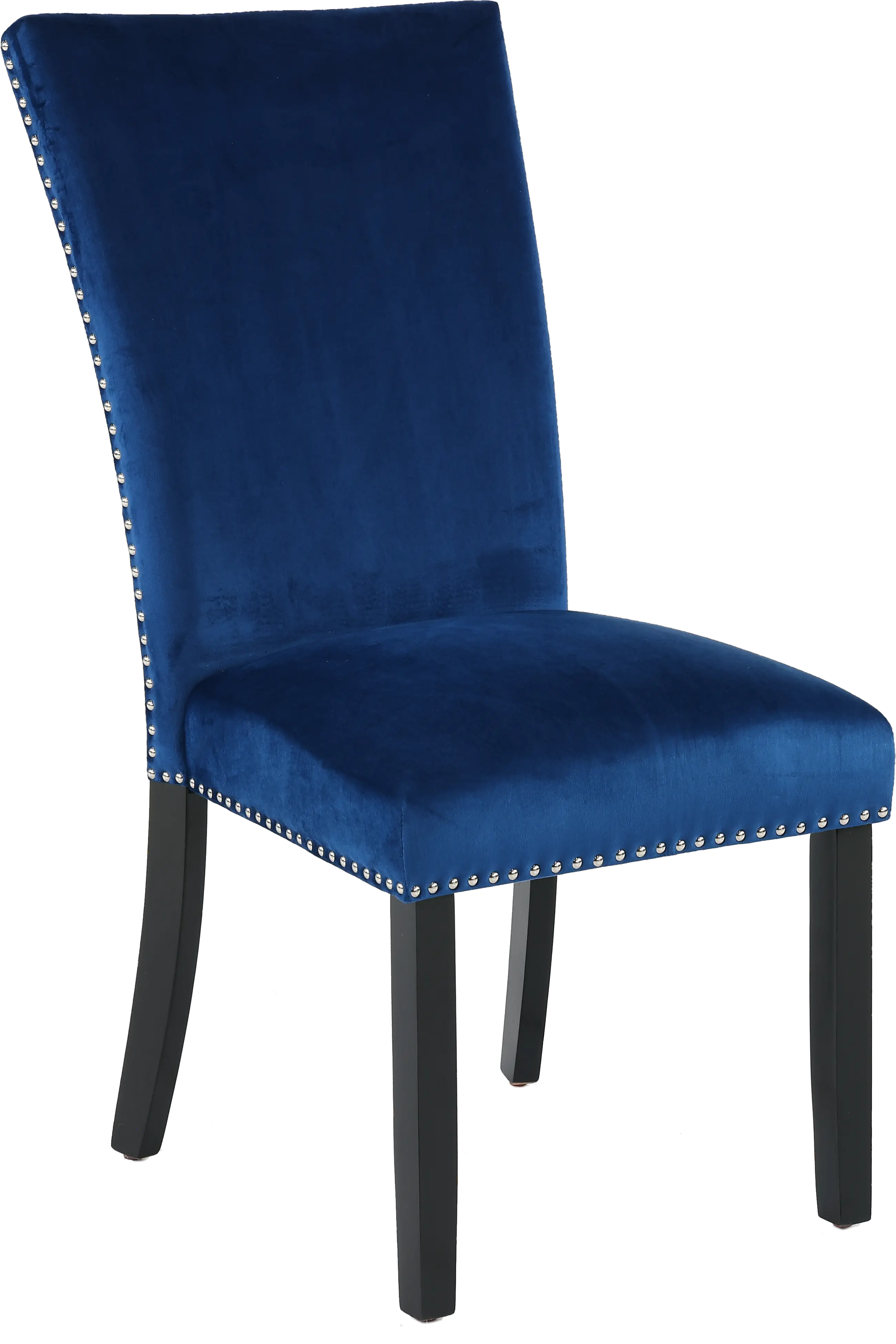 Valentino Blue Velvet Dining Room Chair