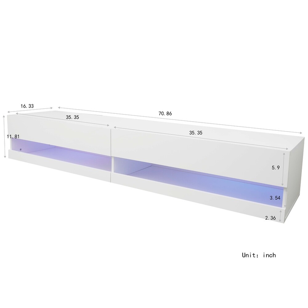 Moda 180 Wall Mounted Floating 71\