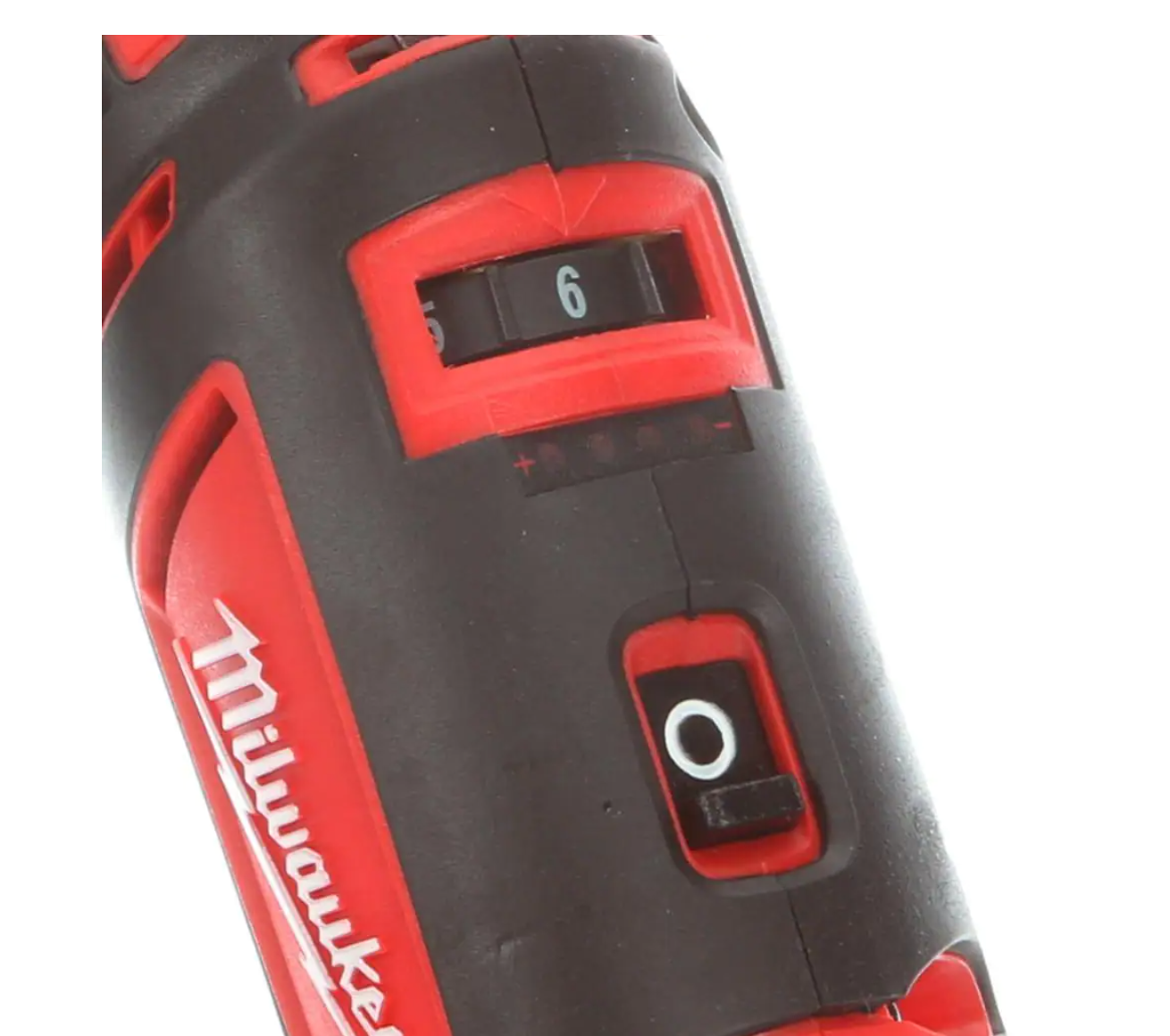 Milwaukee 2467-20-2460-20-48-11-2460 M12 12V Lithium-Ion Cordless 1/4 in. Right Angle Hex Impact Driver with M12 Rotary Tool and 6.0 Ah XC Battery Pack