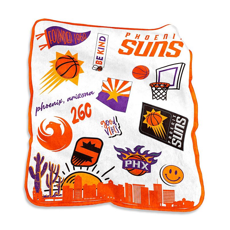 Phoenix Suns 50'' x 60'' Native Raschel Plush Throw Blanket