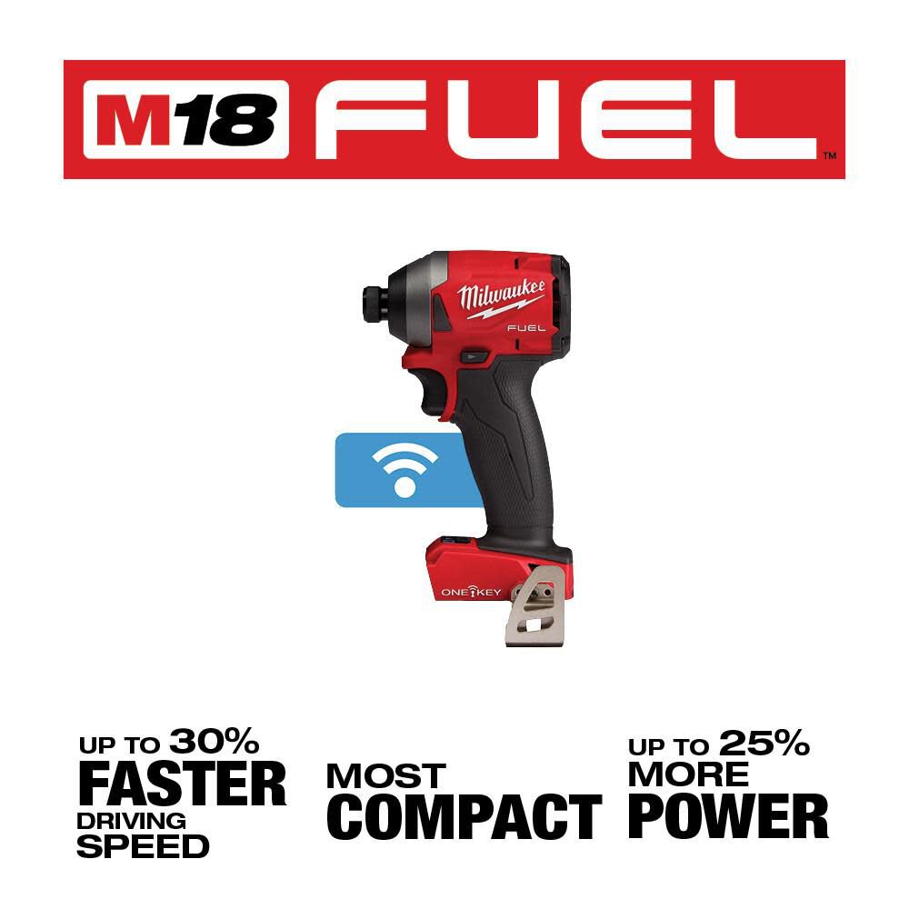 Milwaukee M18 FUEL 1/4 in. Hex Impact Driver with One Key 2857-20 from Milwaukee