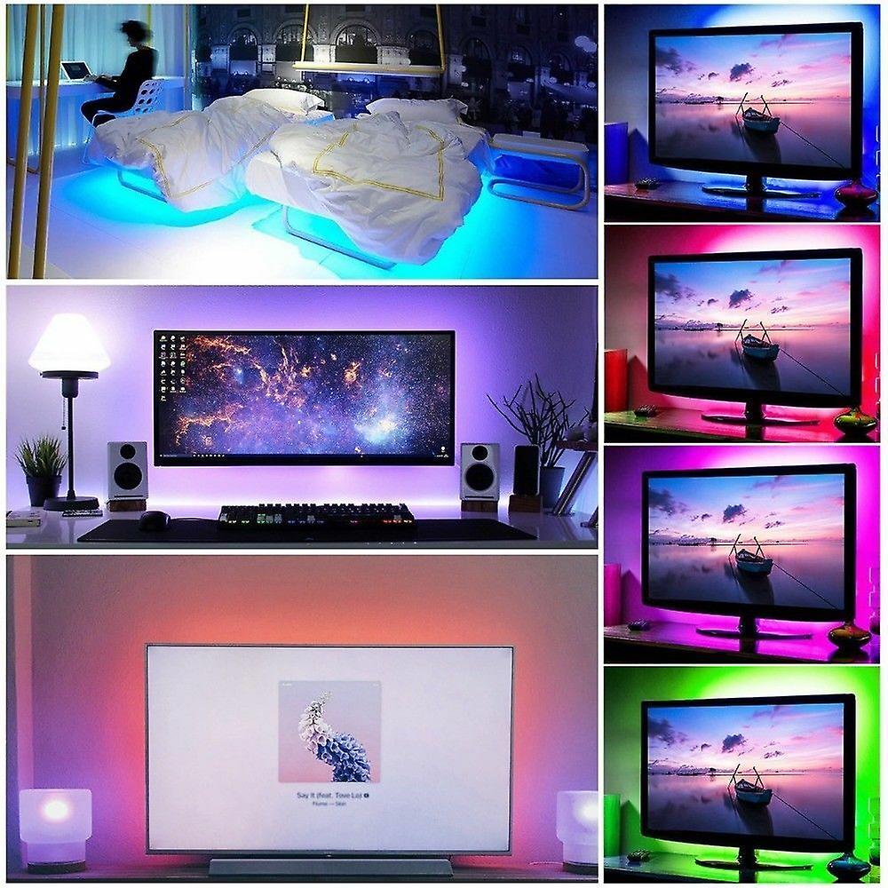 Led Strip Light Lamp Bar Room Tv Back Lighting Kit Usb Remote Control