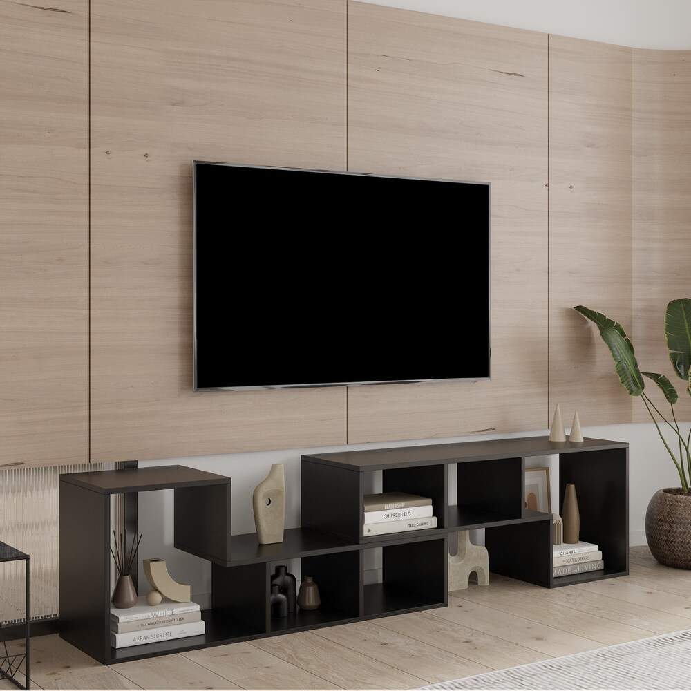 Double L Shaped TV Stand，Display Shelf