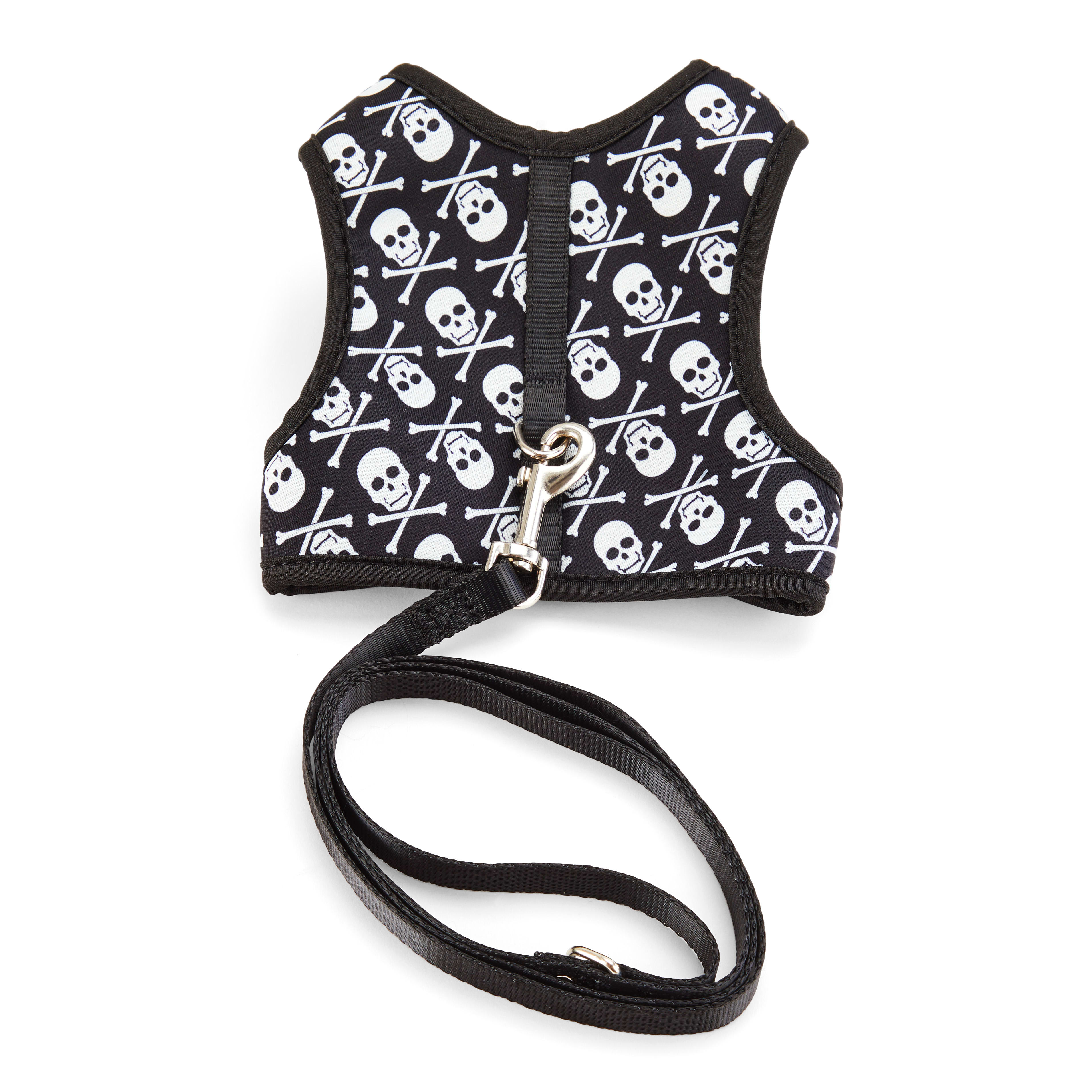 YOULY Skull Cat Harness  Leash Set， Medium