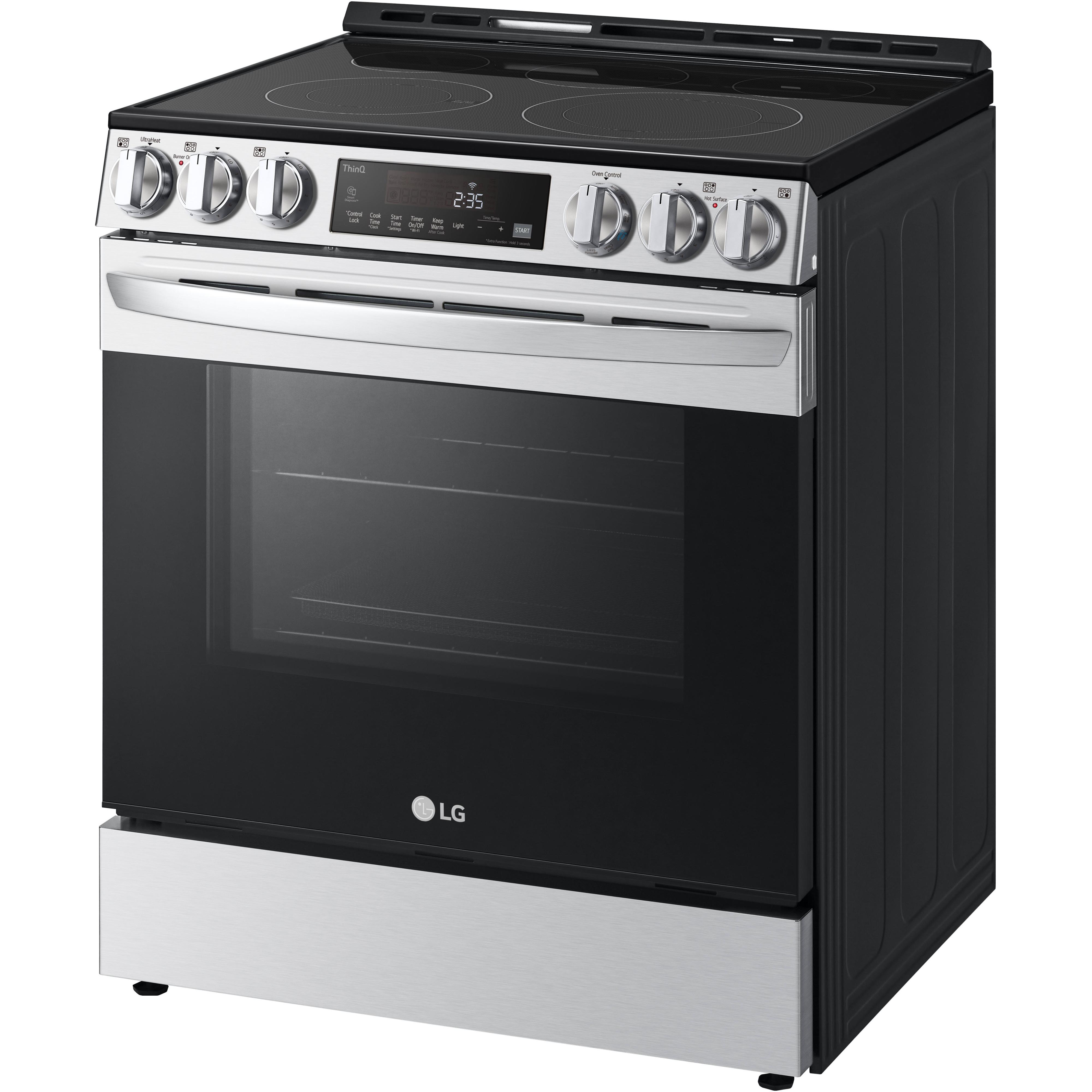 LG 30-inch Slide-in Electric Range with Air Fry Technology LSEL6333F