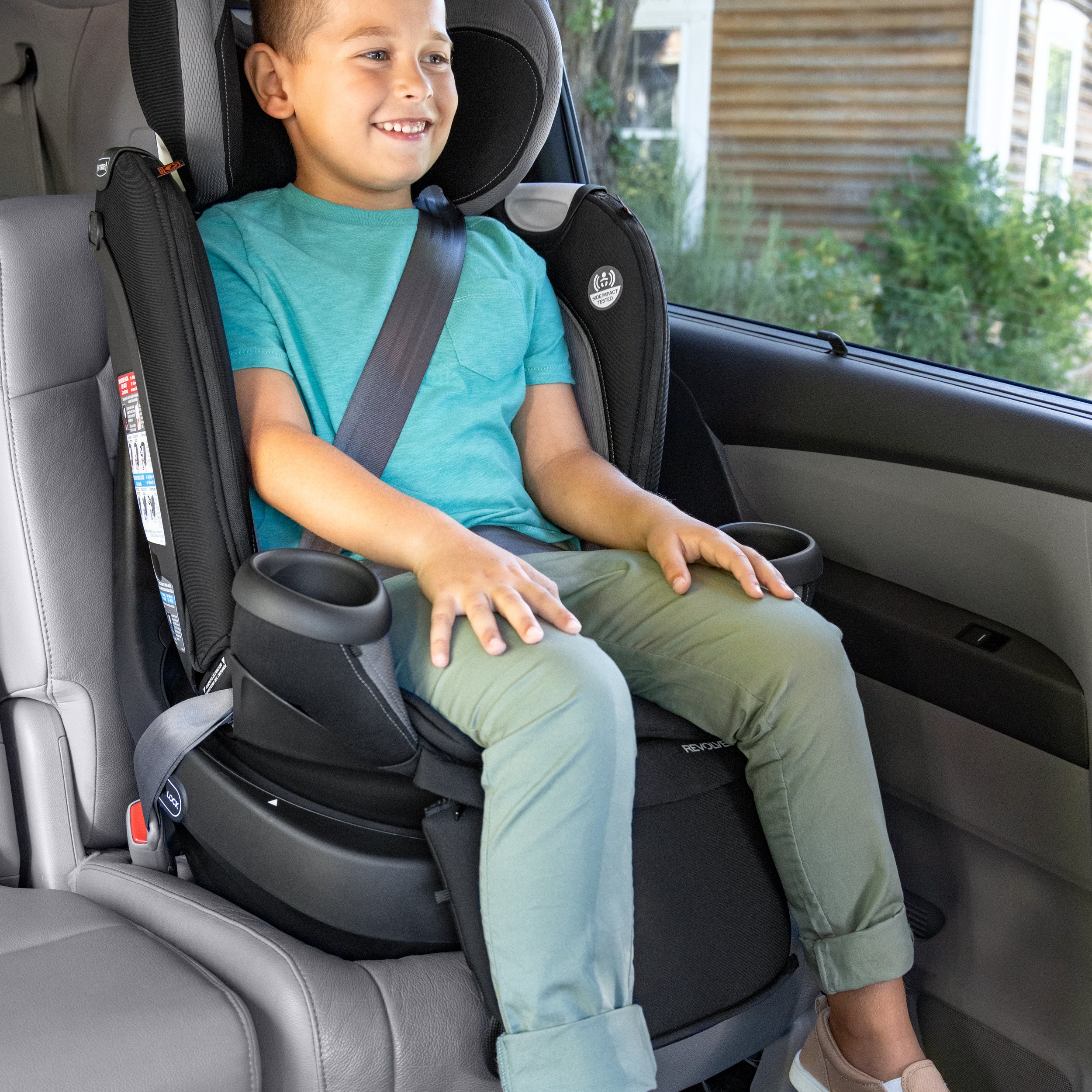 Revolve360 Extend Rotational All-in-One Convertible Car Seat with Quick Clean Cover