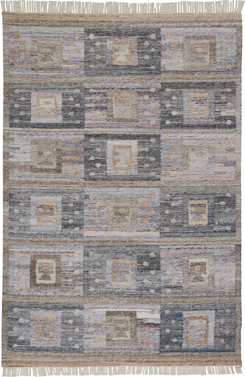 Elstow Hand Woven Gray and Tan Rug by BD Fine