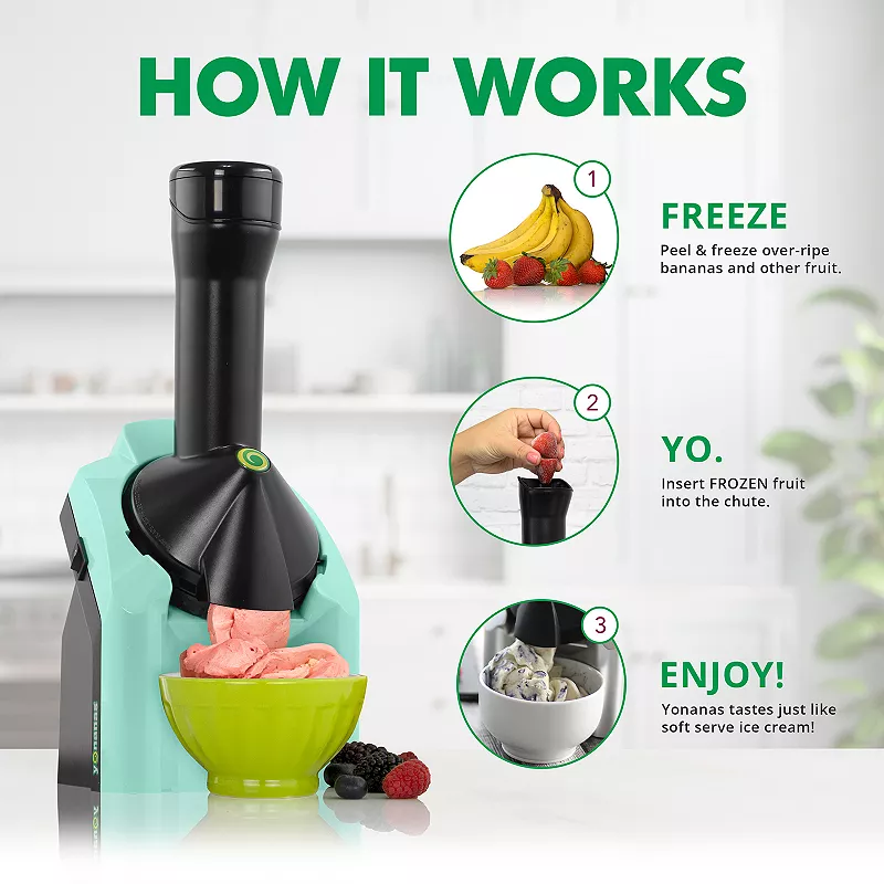 Yonanas Classic Healthy Fruit Soft-Serve Dessert Maker