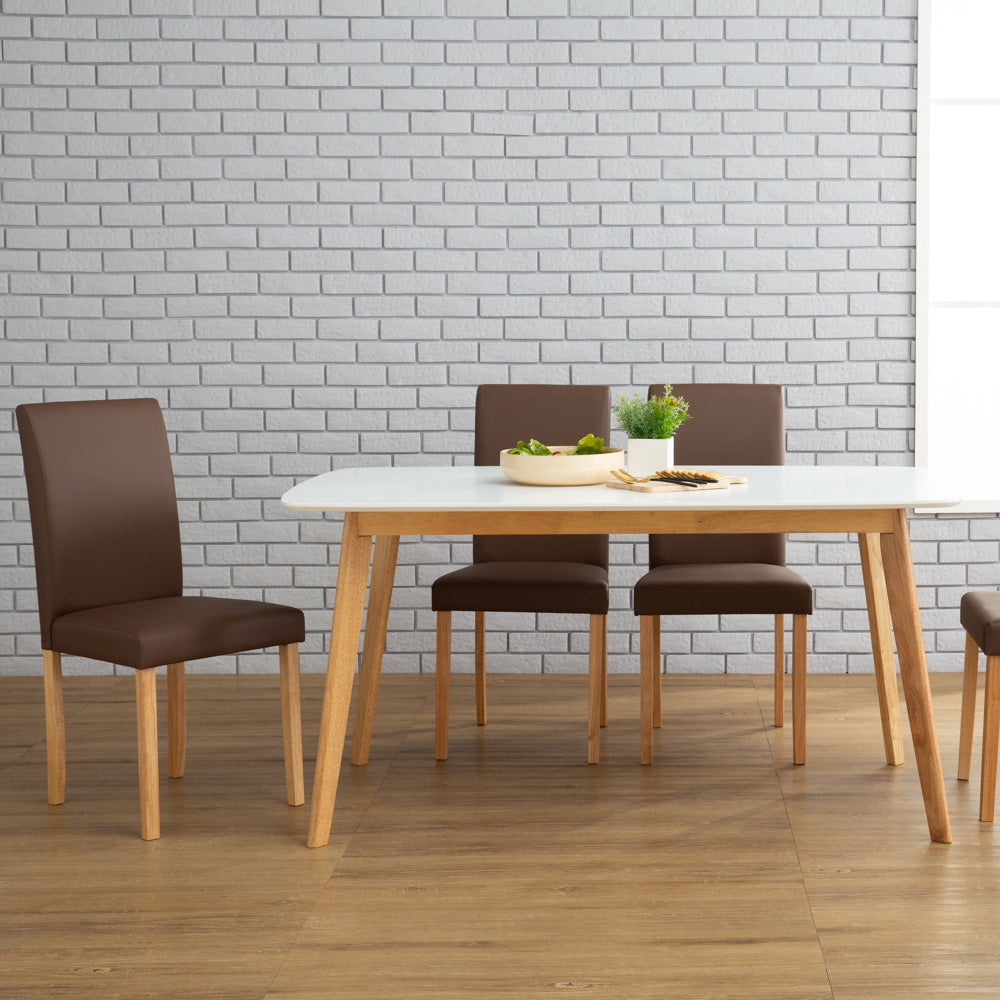 AIMON Dining Table 150cm - Natural & White