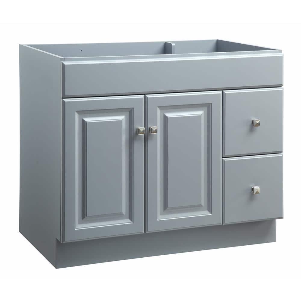 Design House Wyndham 36 in W x 21 in D Ready to Assemble Bath Vanity Cabinet Only in Gray