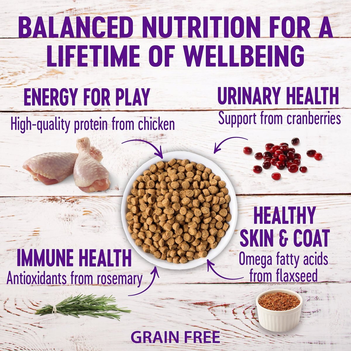 Wellness Complete Health Natural Grain-Free Deboned Chicken and Chicken Meal Dry Cat Food