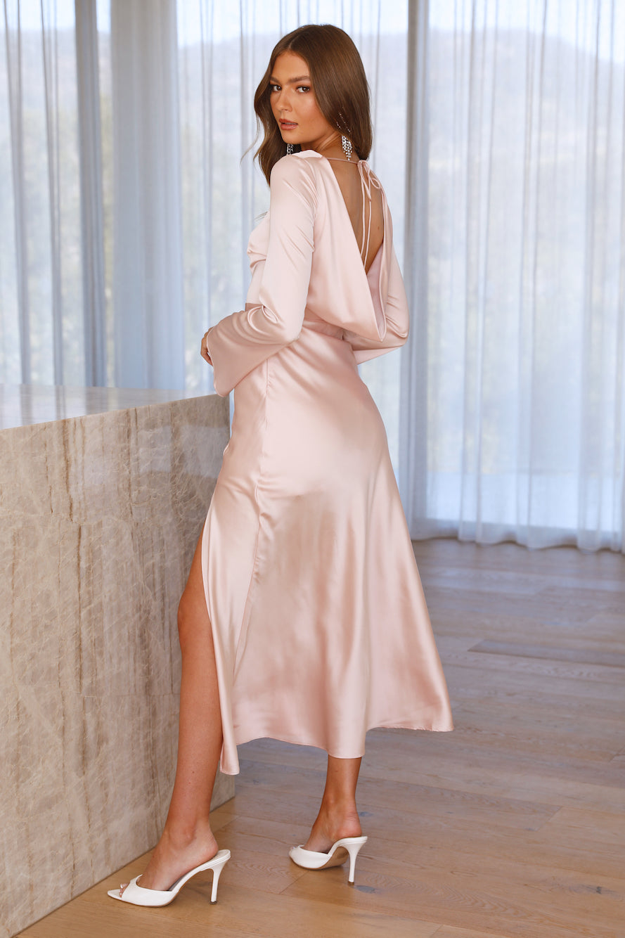 True Elegance Maxi Dress Pink