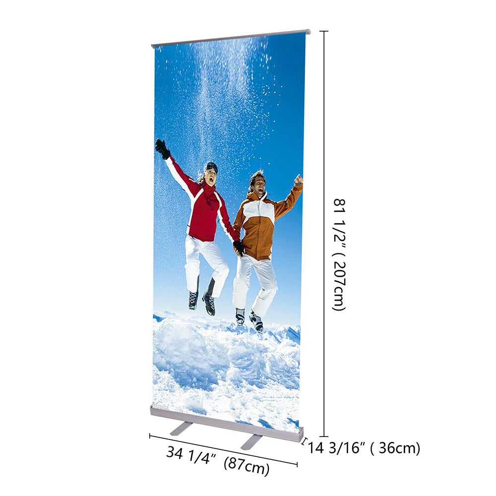 Yescom 32 x 79 in Adjustable Trade Show Roll up Retractable Banner Stand