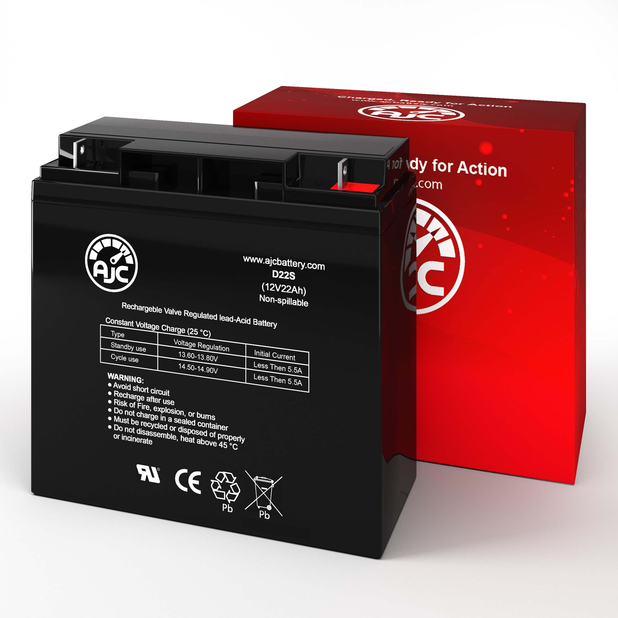 Bright Way Group HX1222 12V 22Ah Sealed Lead Acid Replacement Battery BatteryClerkcom Sealed Lead Acid