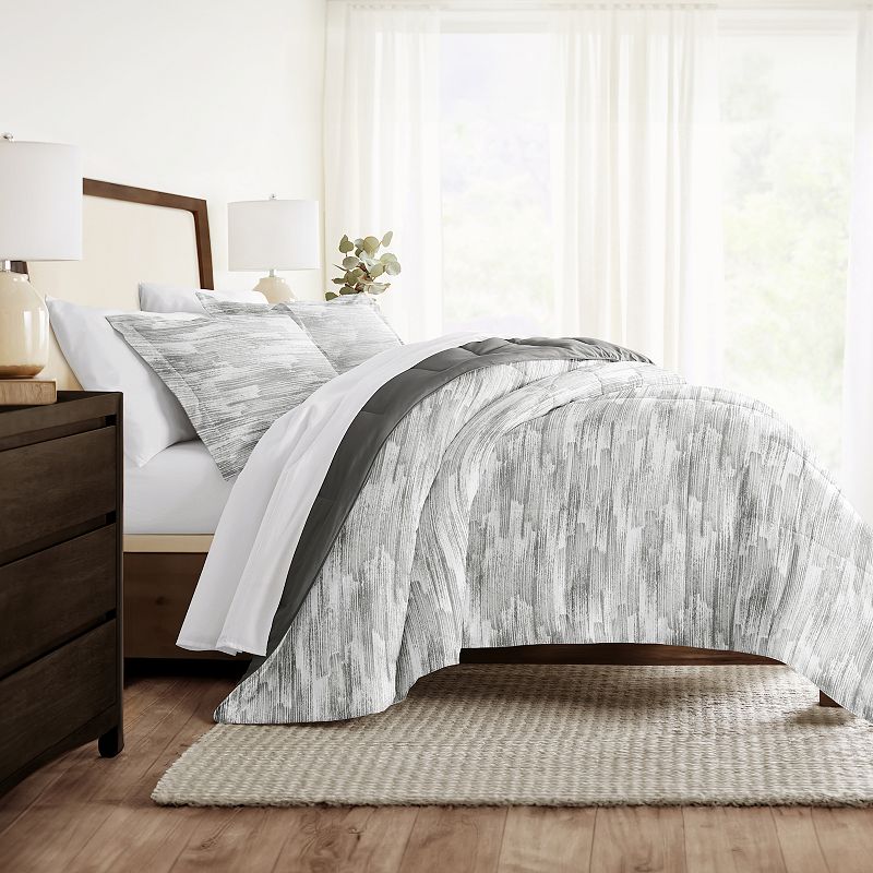 Home Collection Textured Stripe All Season Reversible Comforter Set