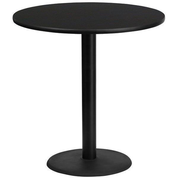 42'' Round Laminate Table Top with 24'' Round Bar Height Table Base