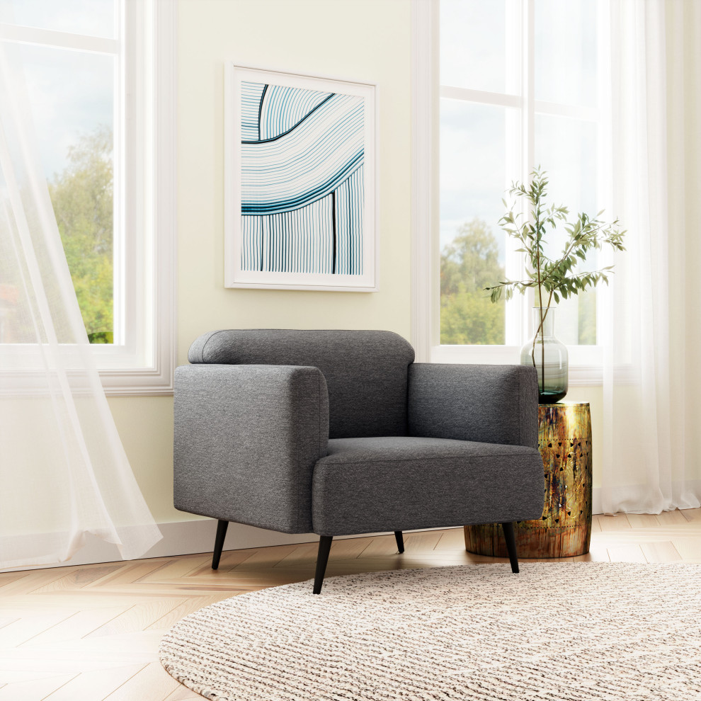 Amsterdam Arm Chair Slate   Midcentury   Armchairs And Accent Chairs   by Furniture East Inc.  Houzz