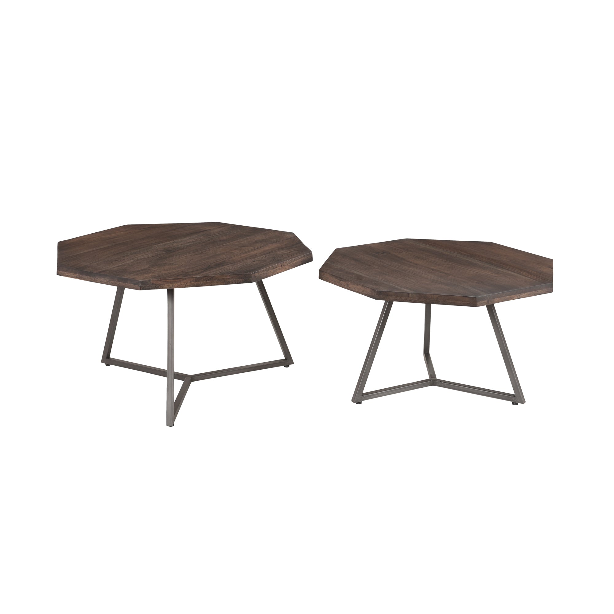 Loft Octagon Nesting Coffee Table, Set of 2 - Vinegar