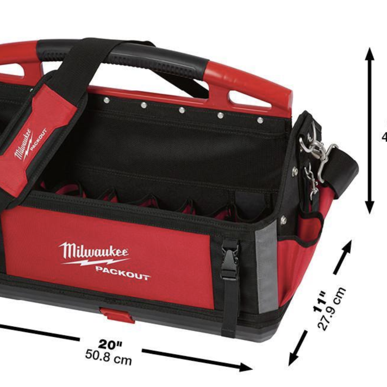 Milwaukee 20 in. PACKOUT Tote with Zipper Tool Bags in Multi-Color (3-Pack)