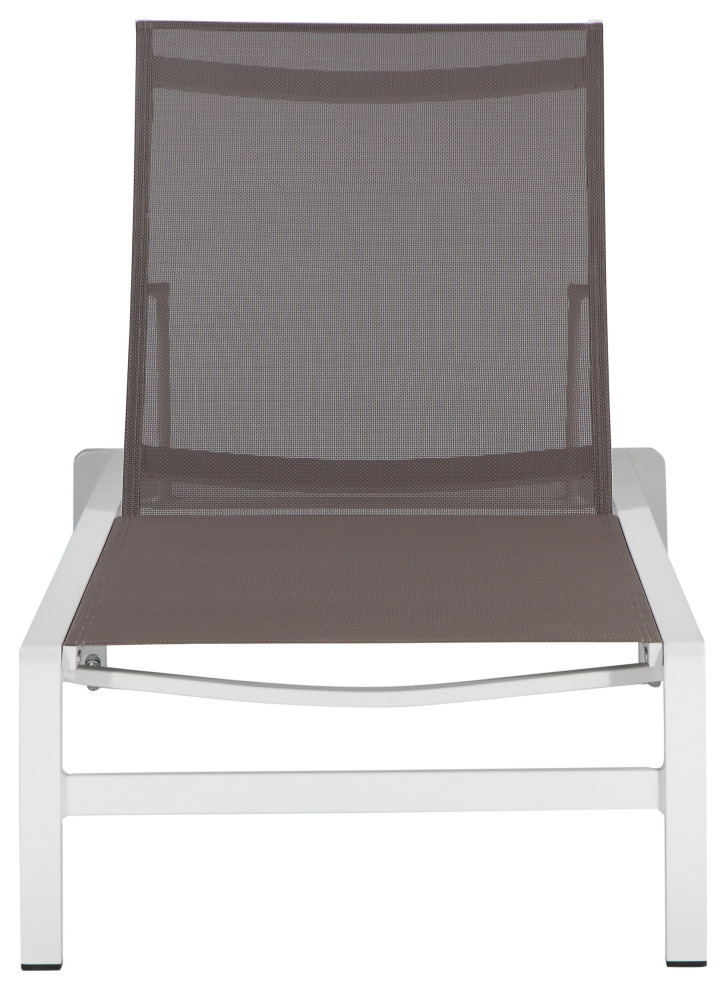 Set of 2 Olly Stacking Lounger  Grey   Contemporary   Outdoor Chaise Lounges   by Pangea Home  Houzz