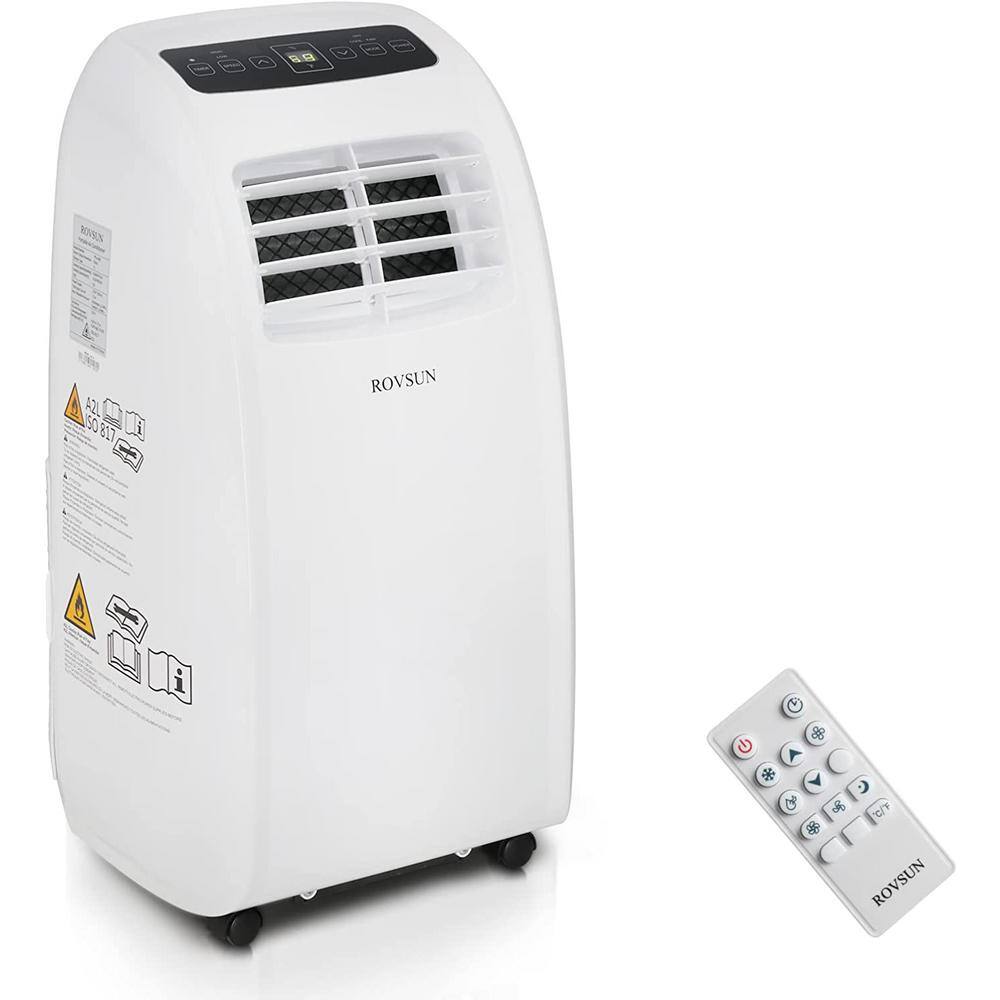 Karl home 8000 BTU 4550 BTU (DOE) Portable Air Conditioner with Dehumidifier in White 591246238253