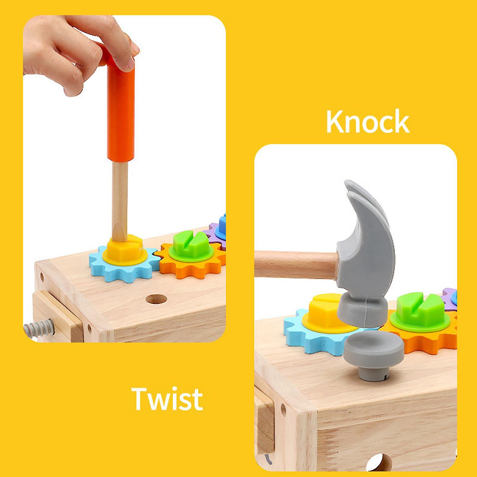 Children's Simulated Repair Kit Toys Wooden Toy Diy Creative Construction Preschool Learning Activities Gifts