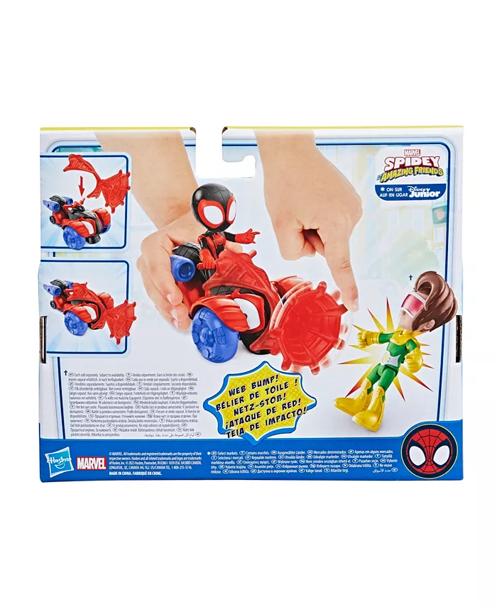 Spidey and His Amazing Friends Marvel Miles Morales- Spider-Man Techno Racer Set