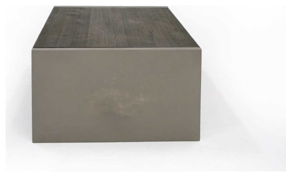 Modrest Melbost Modern Dark Gray Concrete and Walnut Coffee Table   Industrial   Coffee Tables   by Vig Furniture Inc.  Houzz