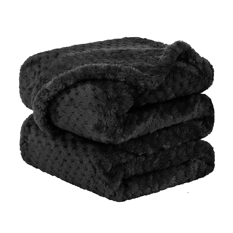 Luxury Fleece Bed Blanket Woven Mesh Pet 30x40