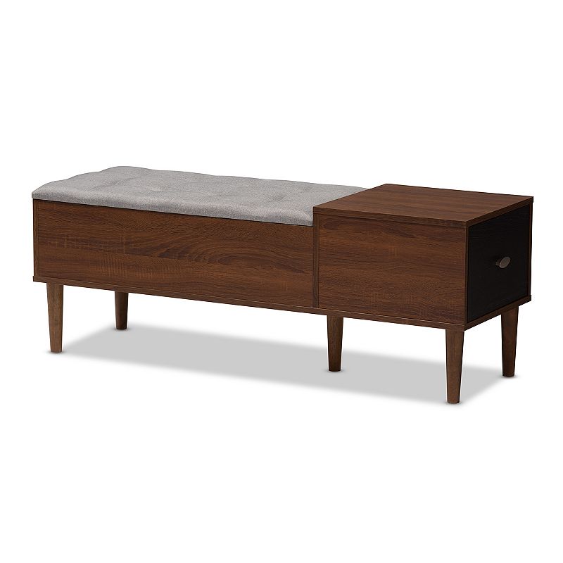 Baxton Studio Mid-Century Storage Bench