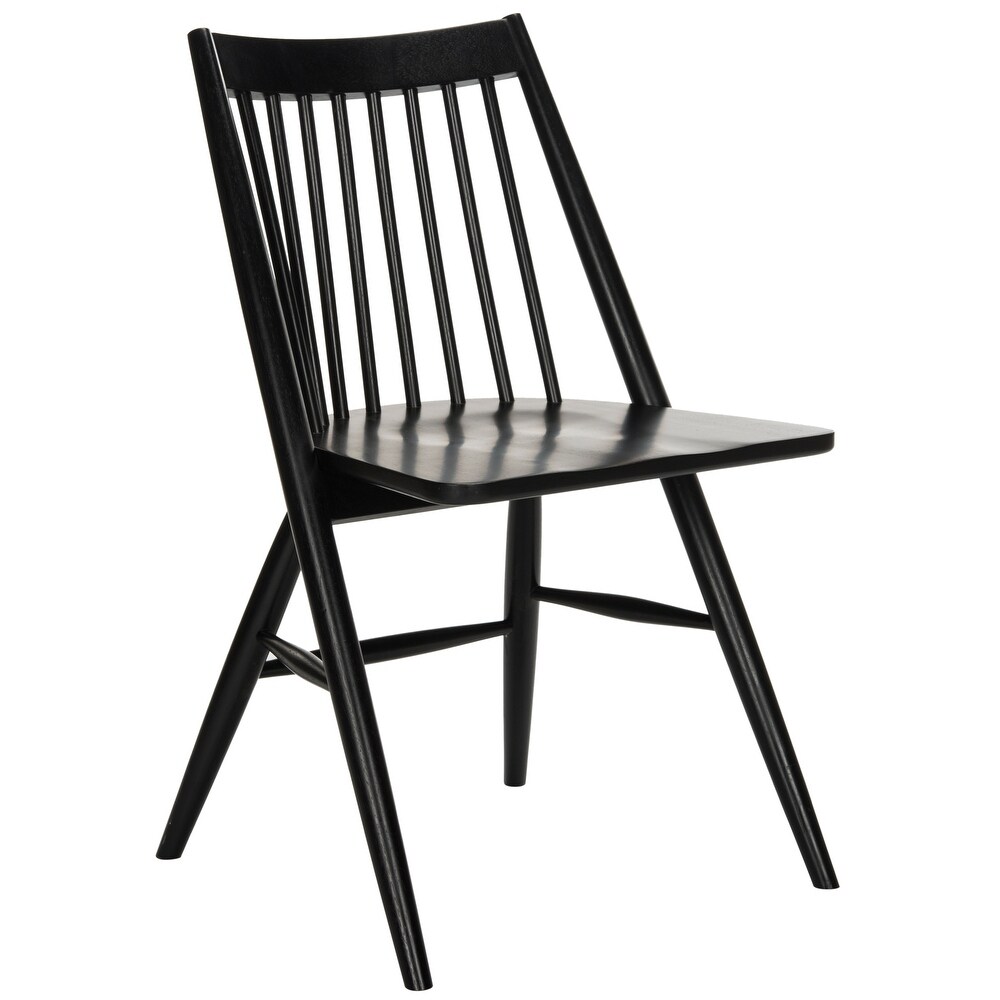 SAFAVIEH Dining 19 inch Wren Black Spindle Dining Chair (Set of 2)