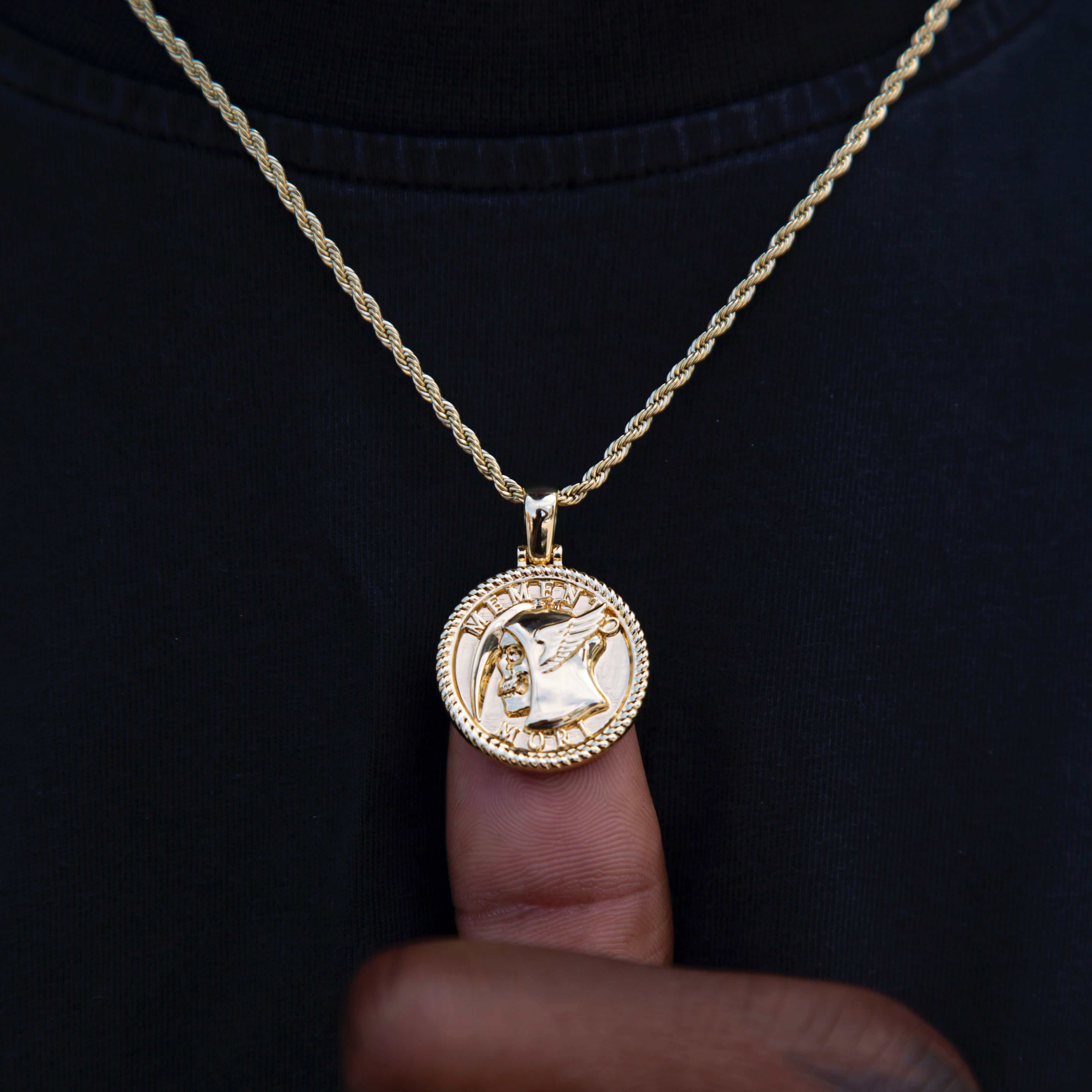 Memento Mori Coin Pendant