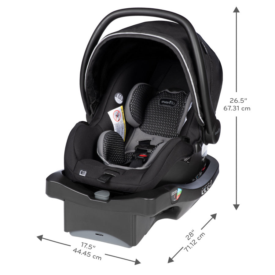 LiteMax DLX Infant Car Seat with SafeZone Load Leg Base