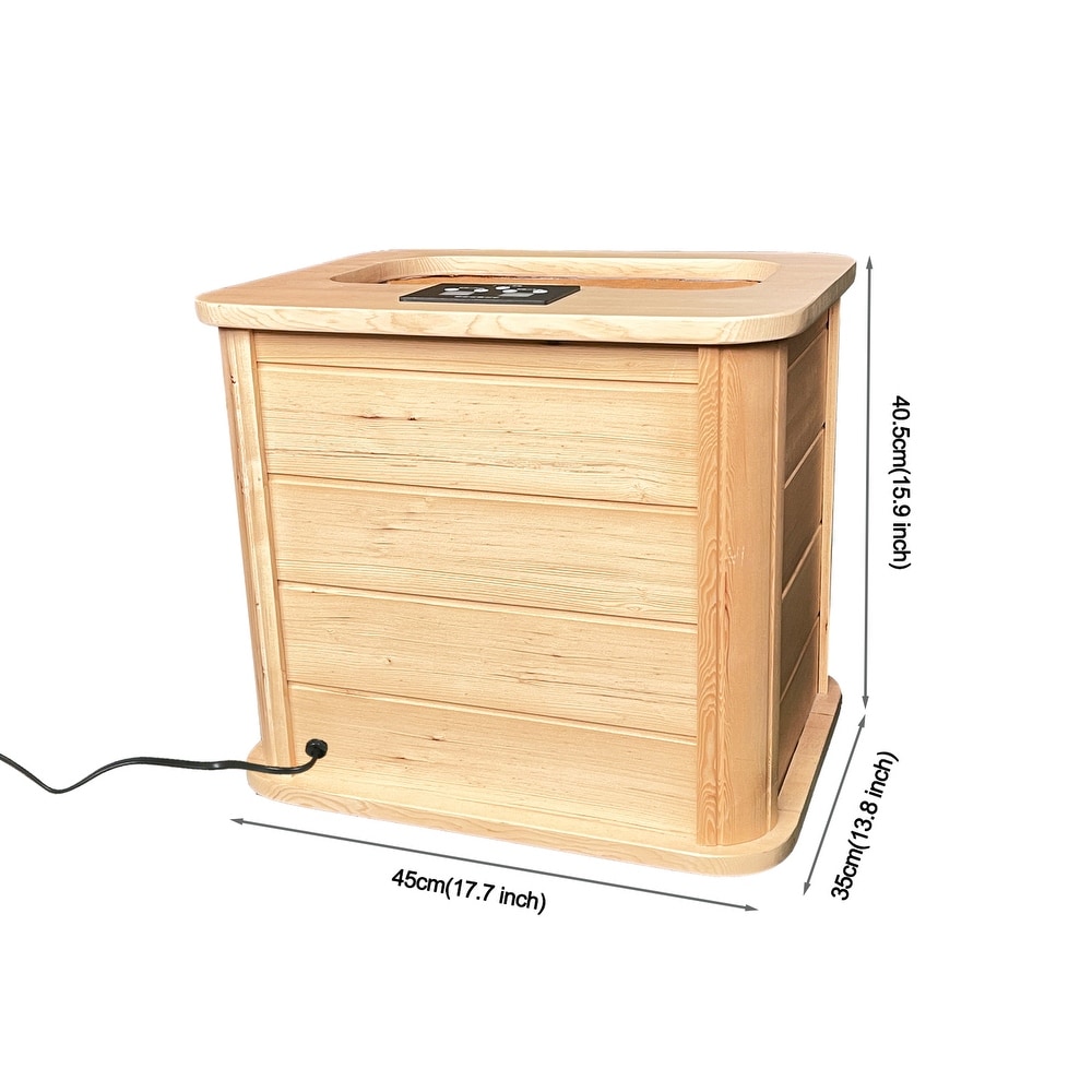 Portable Dry Heated Infrared Hemlock Foot Spa and Sauna