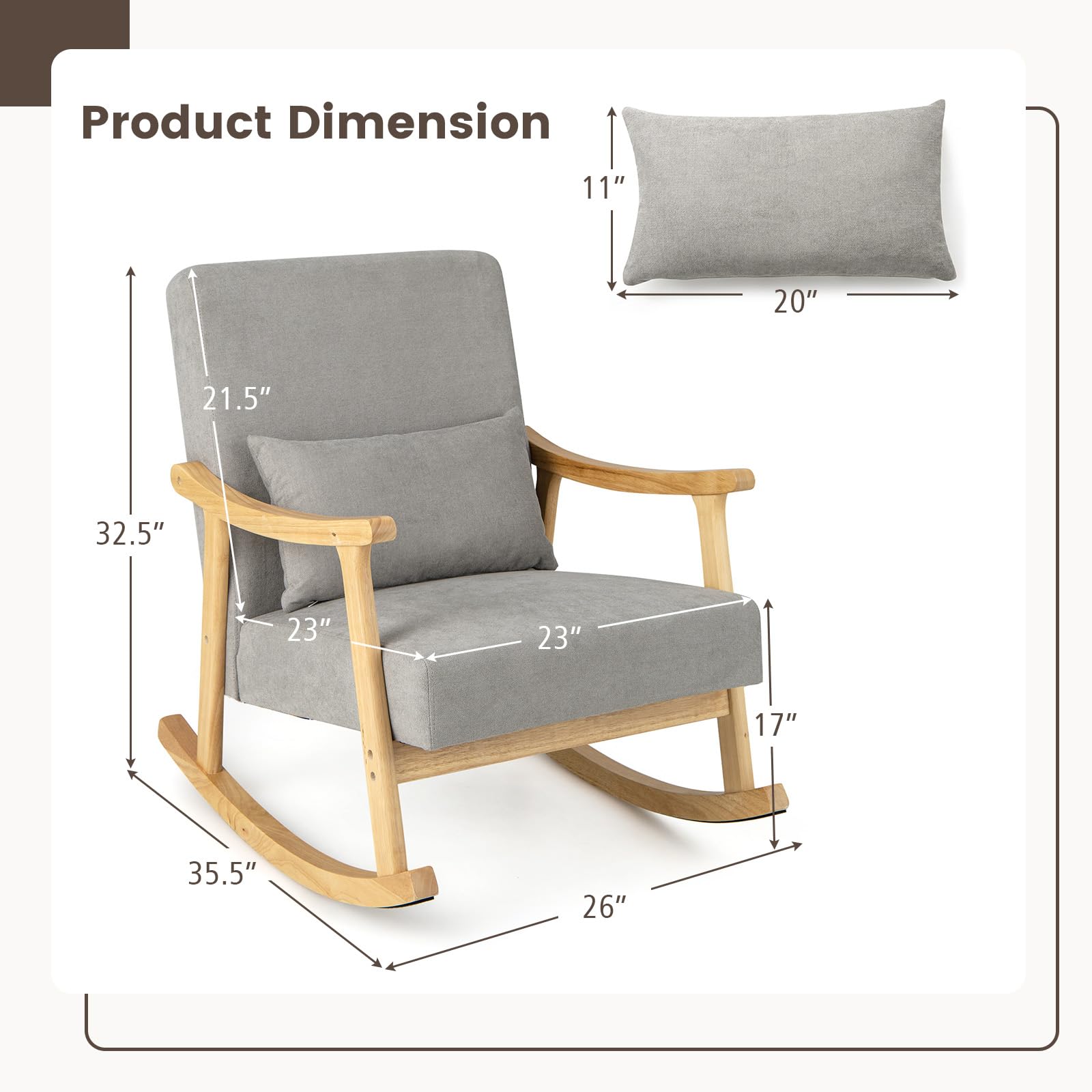 Giantex Rocking Chair Nursery