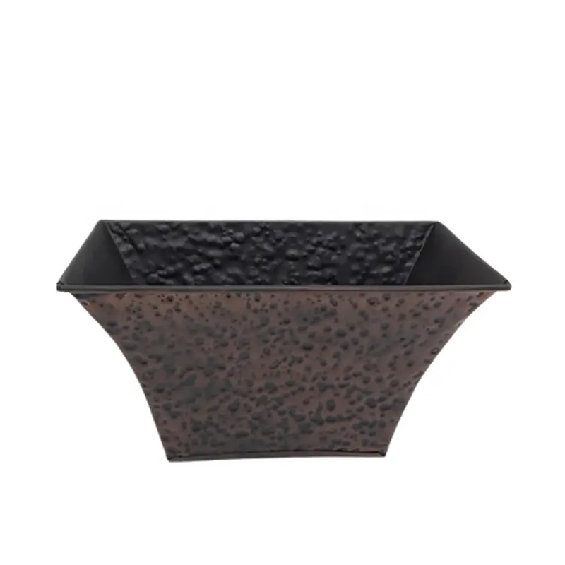 Iron Oval Embossed Planter Set Of 3 Large Size Bronze Colour Garden Pots   Planters For Flower Pots   Planters