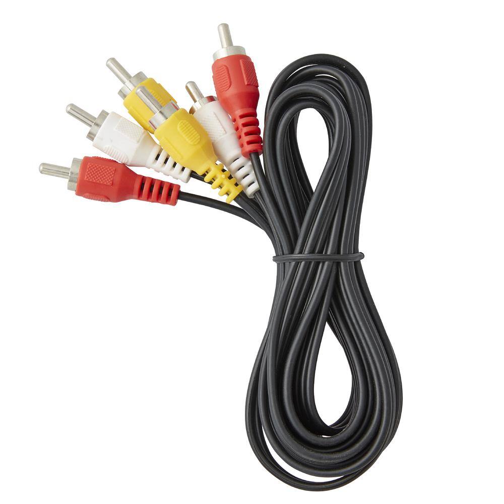 Newhouse Hardware 6 ft. AudioVideo 3RCA to 3RCA Cable For TV VCR DVD and Speaker (5-Pack) RCA6-05