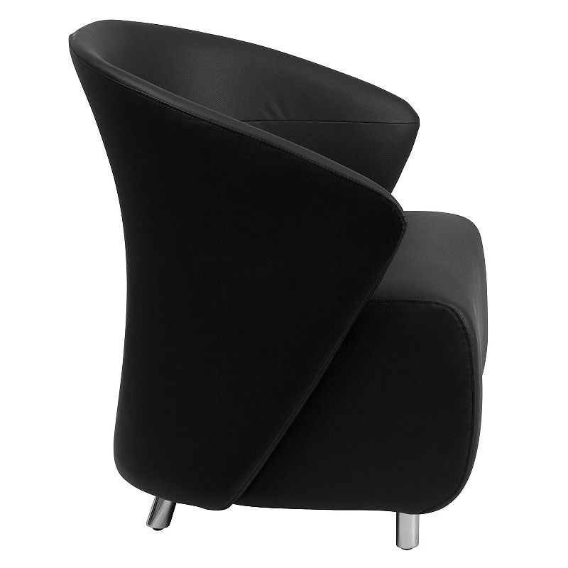 Flash Furniture Pasithea Curved Barrel Back Lounge Chair