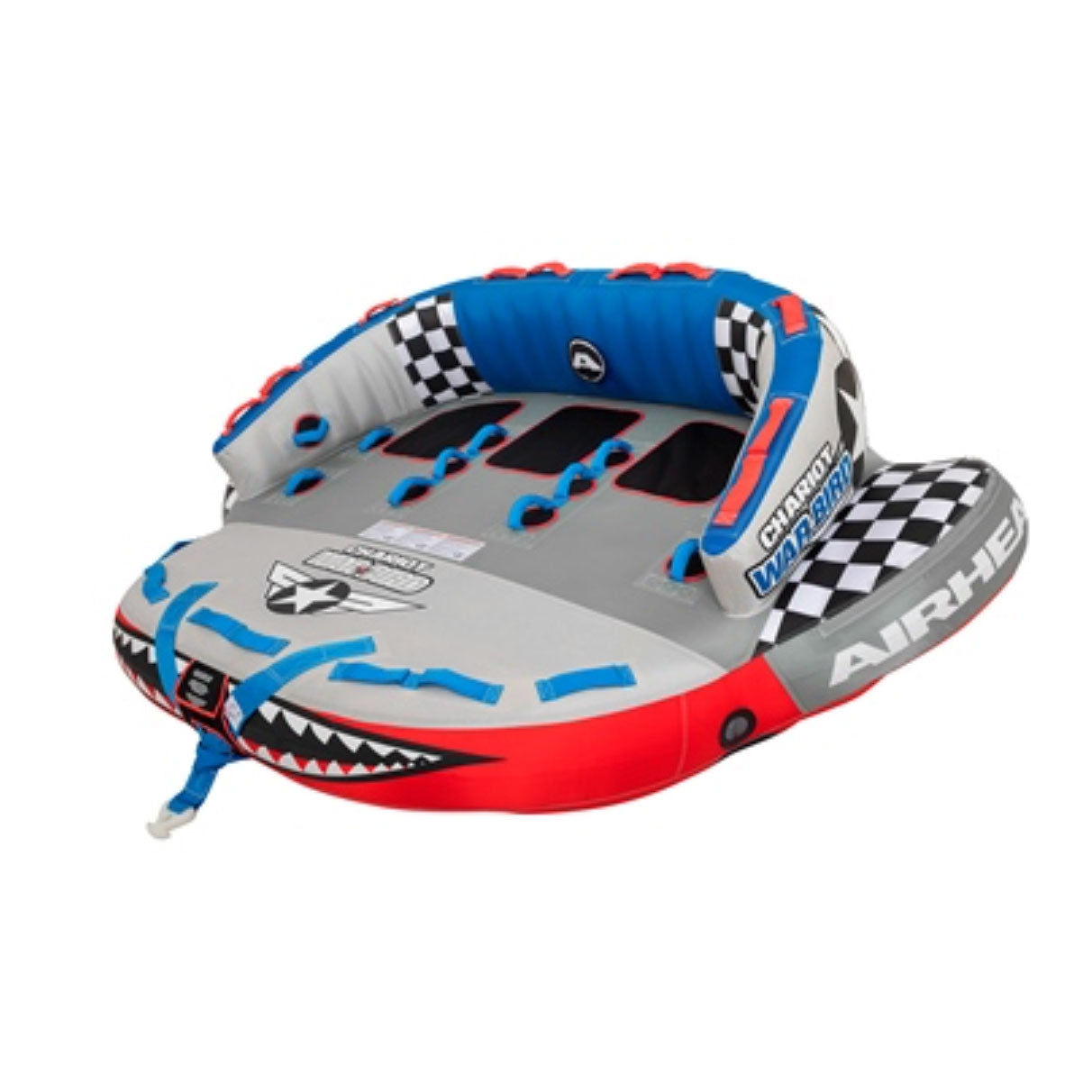 Airhead Sportsstuff Chariot Warbird 3 Rider Person Towable Inflatable Water Tube