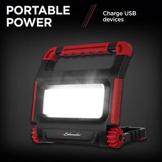 Schumacher Electric Schumacher LED Rechargeable Work Light with Adjustable Base and USB Charging SL923