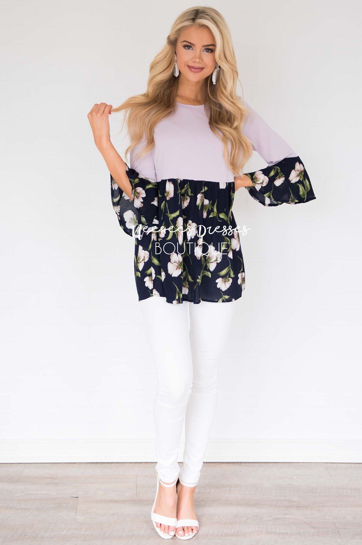 No Rain, No Flowers Floral Blouse