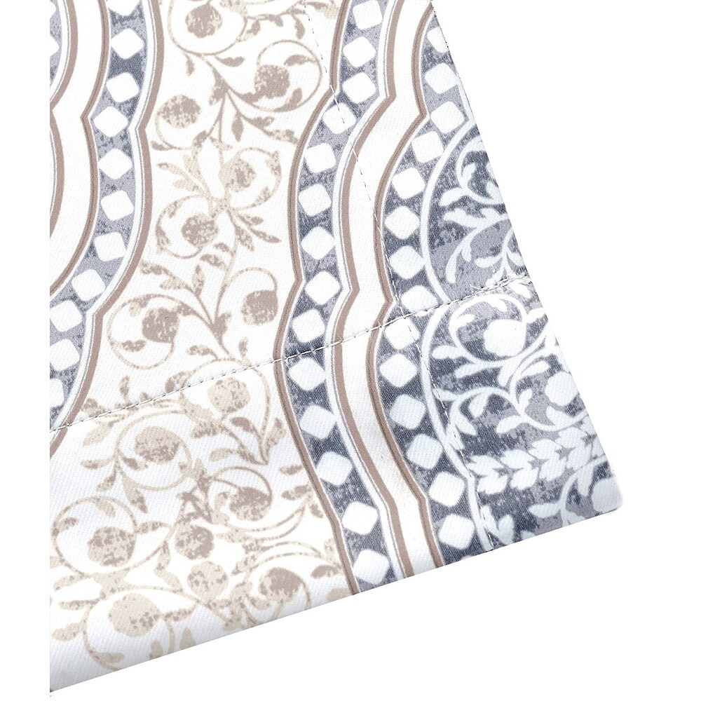 DriftAway Adrianne Pastel Damask Room Darkening Curtain Panel Pair
