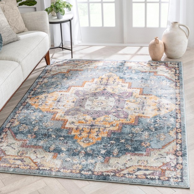 Well Woven Alma Vintage Floral Panel Area Rug