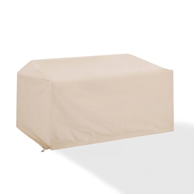 Outdoor Loveseat Furniture Cover Tan Crosley