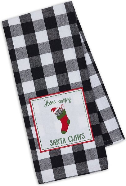 Design Imports Santa Claws Embellished Dish Towel