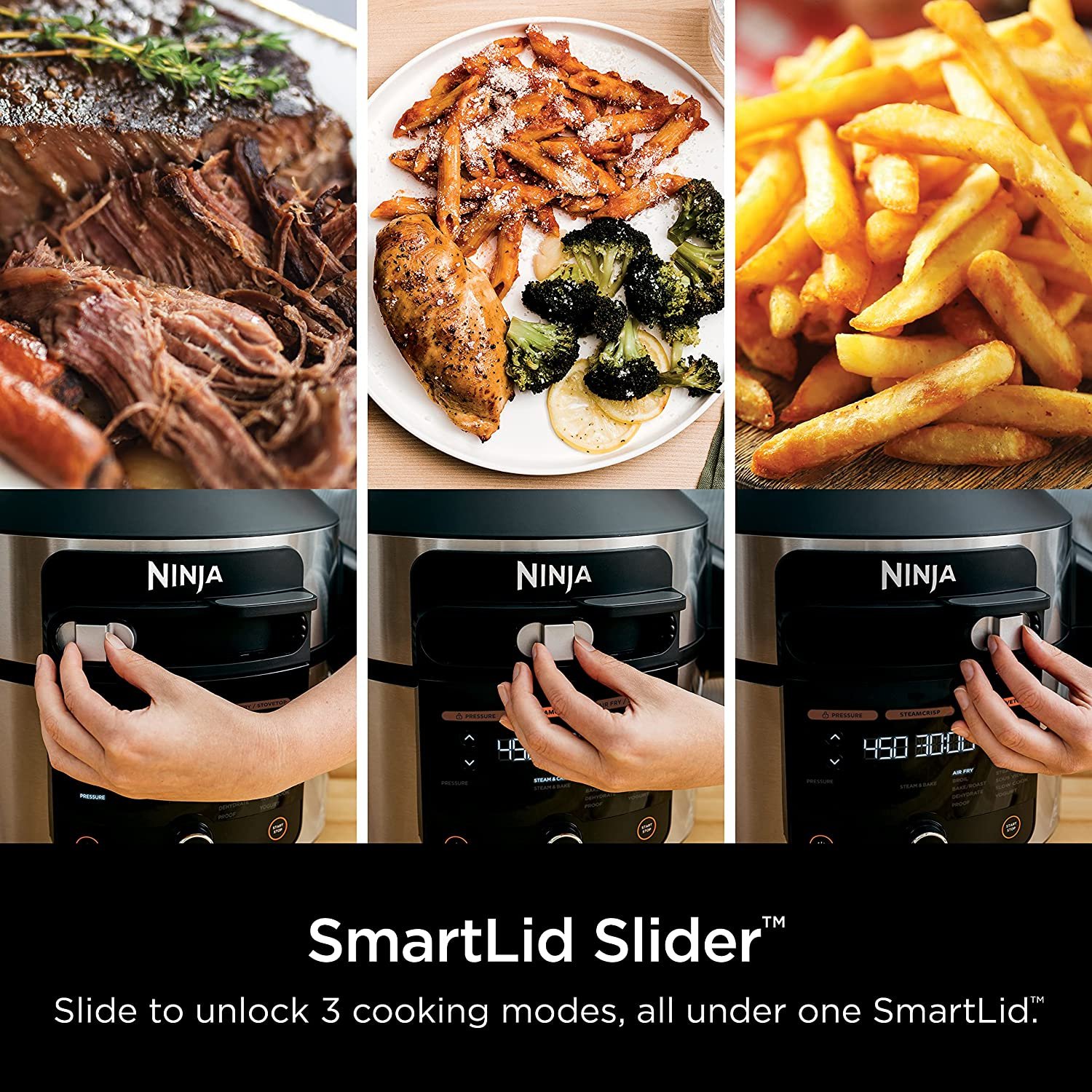 Ninja OL501 Foodi 6.5 Qt. 14-in-1 Pressure Cooker Steam Fryer with SmartLid