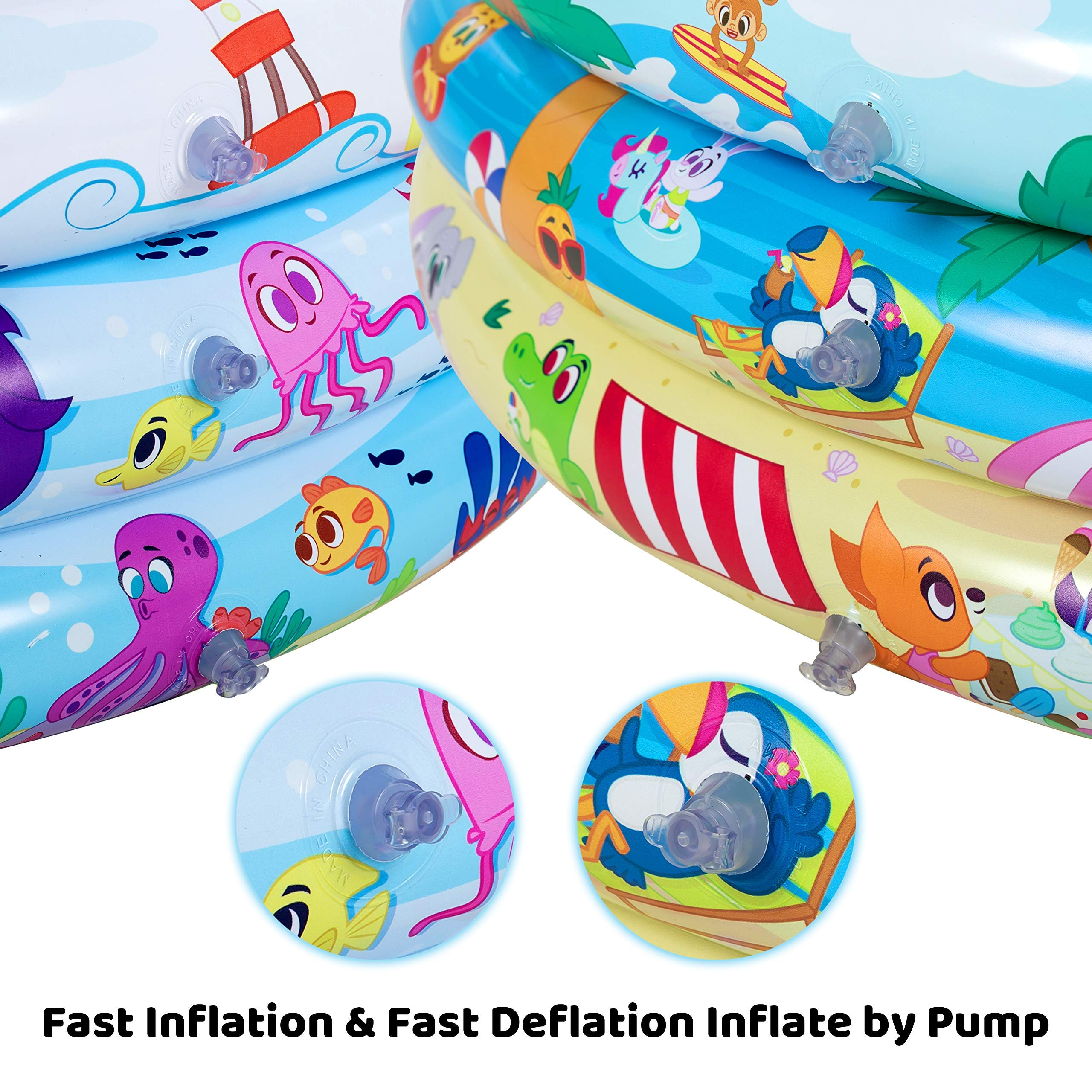 Clearance - Ocean & Beach Inflatable Kiddie Pool Set