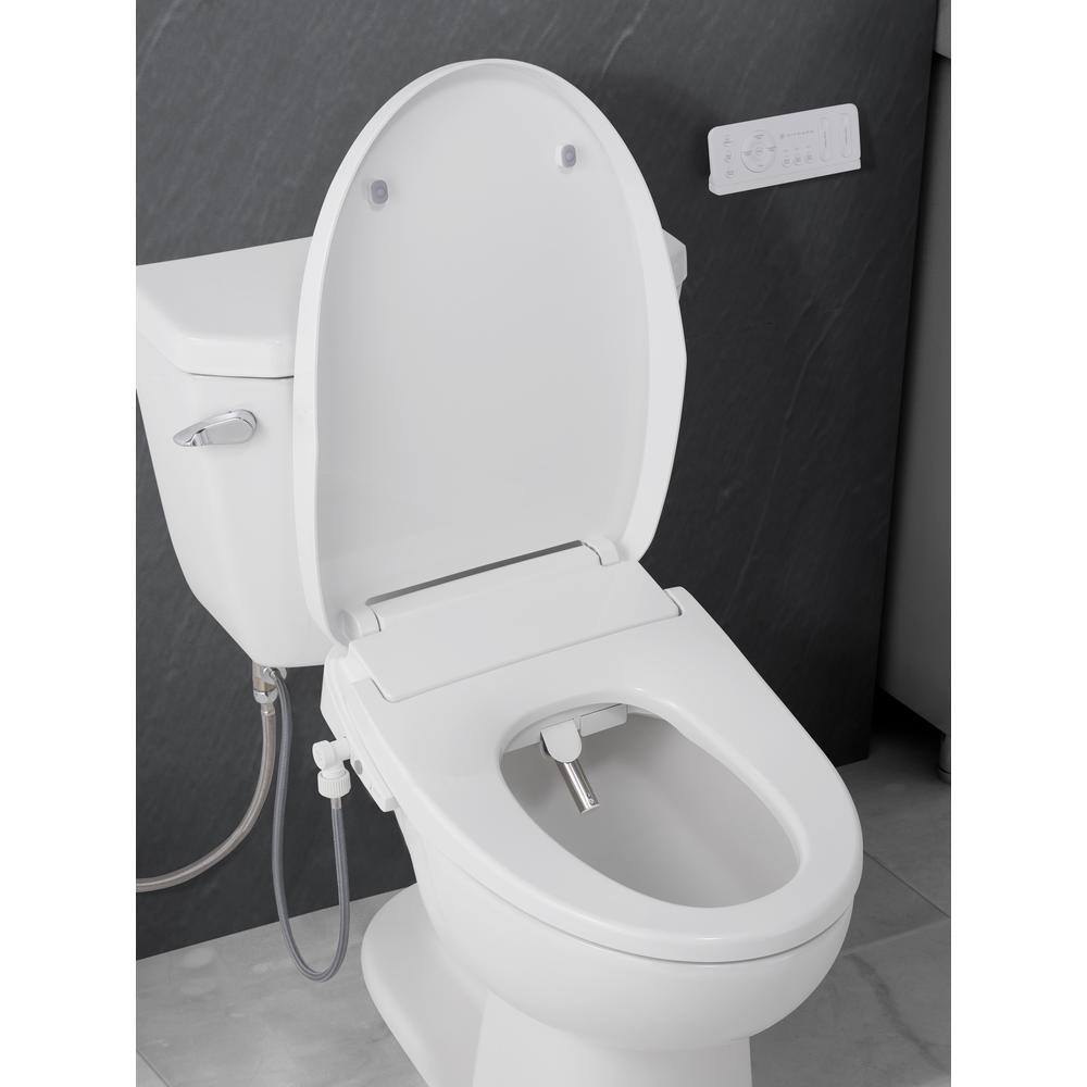 Niagara Hydrotech(TM) Electric Bidet Seat for Elongated Toilet in White SB-EL1000