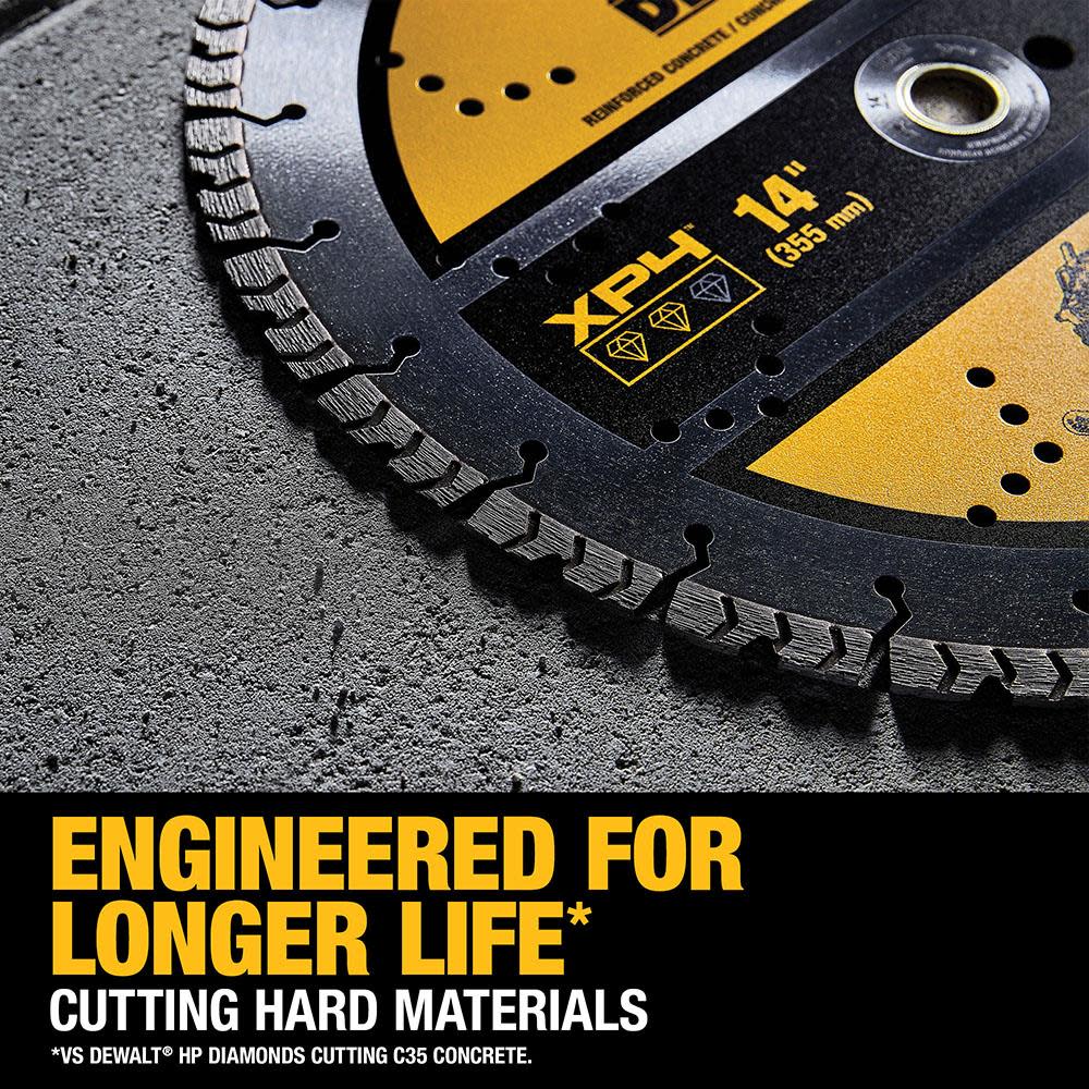 DEWALT 14IN SEGMENTED XP4 REINFORCED CONCRETE