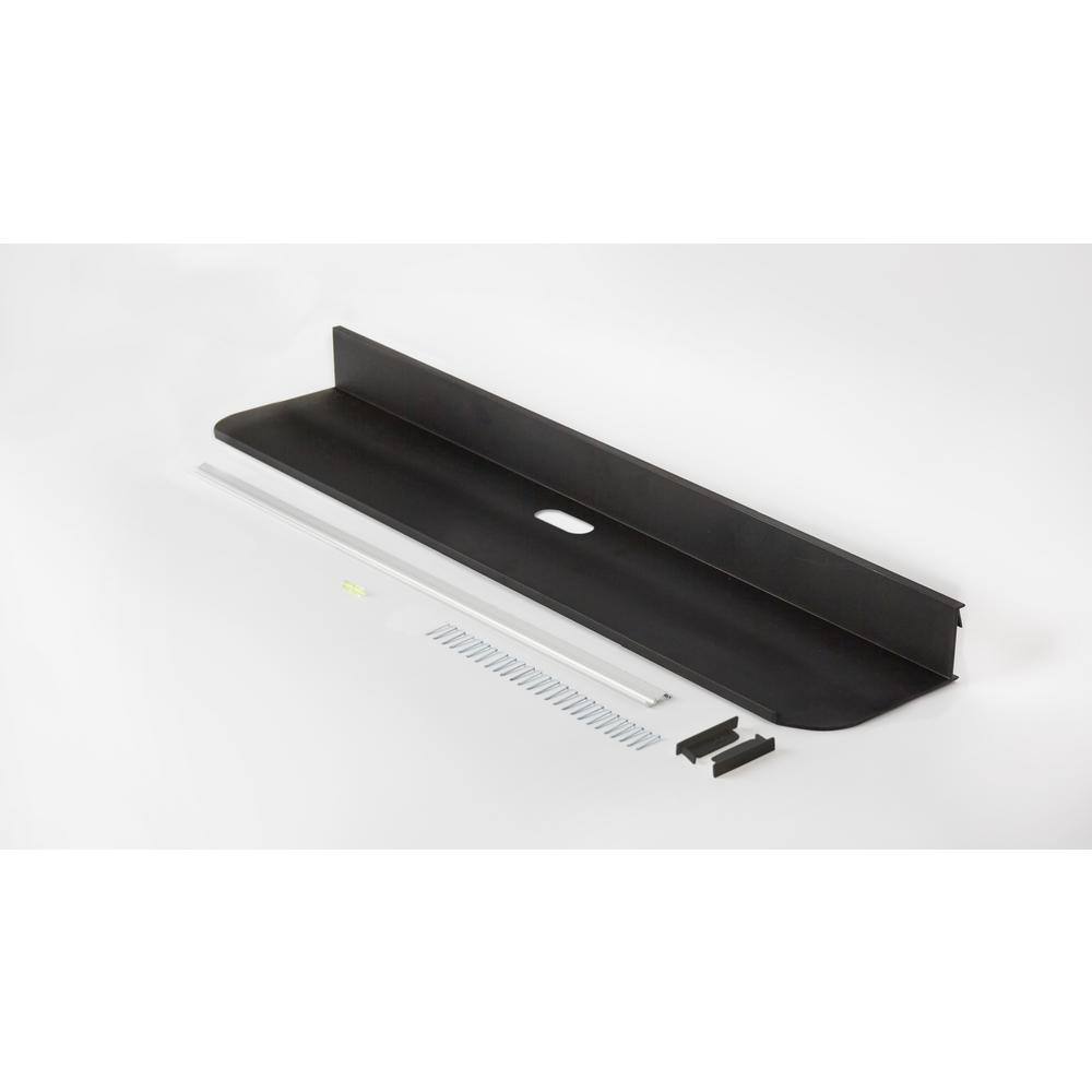 SIMPLE MOUNT 6.125 in. D x 26 in. Black Reversible Sound Bar Shelf LSBS-26K